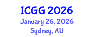International Conference on Geology and Geophysics (ICGG) January 26, 2026 - Sydney, Australia