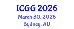 International Conference on Geology and Geophysics (ICGG) March 30, 2026 - Sydney, Australia