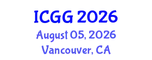 International Conference on Geology and Geophysics (ICGG) August 05, 2026 - Vancouver, Canada