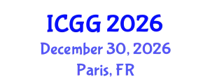 International Conference on Geology and Geophysics (ICGG) December 30, 2026 - Paris, France