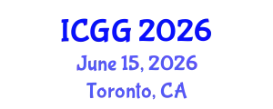 International Conference on Geology and Geophysics (ICGG) June 15, 2026 - Toronto, Canada