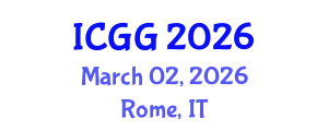 International Conference on Geology and Geophysics (ICGG) March 02, 2026 - Rome, Italy