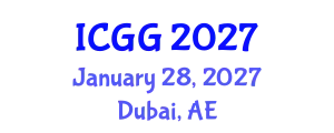 International Conference on Geology and Geophysics (ICGG) January 28, 2027 - Dubai, United Arab Emirates