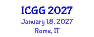 International Conference on Geology and Geophysics (ICGG) January 18, 2027 - Rome, Italy