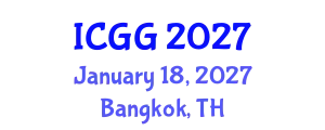 International Conference on Geology and Geophysics (ICGG) January 18, 2027 - Bangkok, Thailand