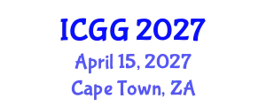International Conference on Geology and Geophysics (ICGG) April 15, 2027 - Cape Town, South Africa