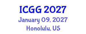 International Conference on Geology and Geophysics (ICGG) January 09, 2027 - Honolulu, United States