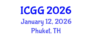 International Conference on Geology and Geophysics (ICGG) January 12, 2026 - Phuket, Thailand