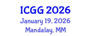 International Conference on Geology and Geophysics (ICGG) January 19, 2026 - Mandalay, Myanmar