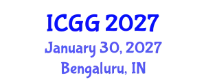 International Conference on Geology and Geophysics (ICGG) January 30, 2027 - Bengaluru, India