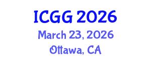 International Conference on Geology and Geophysics (ICGG) March 23, 2026 - Ottawa, Canada