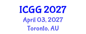 International Conference on Geology and Geophysics (ICGG) April 03, 2027 - Toronto, Australia
