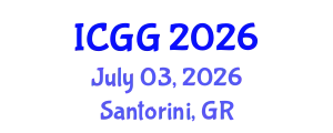 International Conference on Geology and Geophysics (ICGG) July 03, 2026 - Santorini, Greece