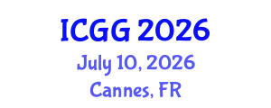 International Conference on Geology and Geophysics (ICGG) July 10, 2026 - Cannes, France
