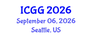 International Conference on Geology and Geophysics (ICGG) September 06, 2026 - Seattle, United States