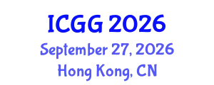 International Conference on Geology and Geophysics (ICGG) September 27, 2026 - Hong Kong, China