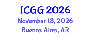 International Conference on Geology and Geophysics (ICGG) November 18, 2026 - Buenos Aires, Argentina