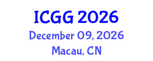 International Conference on Geology and Geophysics (ICGG) December 09, 2026 - Macau, China