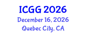 International Conference on Geology and Geophysics (ICGG) December 16, 2026 - Quebec City, Canada