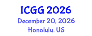 International Conference on Geology and Geophysics (ICGG) December 20, 2026 - Honolulu, United States
