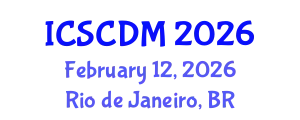 International Conference on Soft Computing and Data Mining (ICSCDM) February 12, 2026 - Rio de Janeiro, Brazil