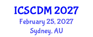 International Conference on Soft Computing and Data Mining (ICSCDM) February 25, 2027 - Sydney, Australia