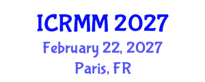 International Conference on Robotics, Mechanics and Mechatronics (ICRMM) February 22, 2027 - Paris, France