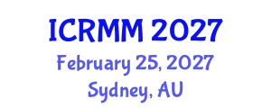 International Conference on Robotics, Mechanics and Mechatronics (ICRMM) February 25, 2027 - Sydney, Australia