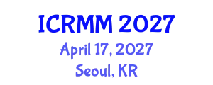 International Conference on Robotics, Mechanics and Mechatronics (ICRMM) April 17, 2027 - Seoul, Republic of Korea