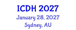 International Conference on Digital Healthcare (ICDH) January 28, 2027 - Sydney, Australia