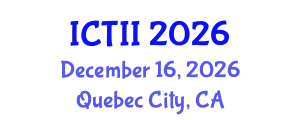 International Conference on Tumor Immunology and Immunotherapy (ICTII) December 16, 2026 - Quebec City, Canada
