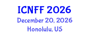 International Conference on Nutraceuticals and Functional Foods (ICNFF) December 20, 2026 - Honolulu, United States