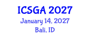 International Conference on Sustainable Global Aquaculture (ICSGA) January 14, 2027 - Bali, Indonesia