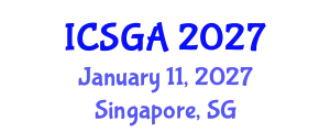 International Conference on Sustainable Global Aquaculture (ICSGA) January 11, 2027 - Singapore, Singapore