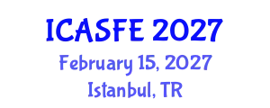 International Conference on Agricultural Science and Food Engineering (ICASFE) February 15, 2027 - Istanbul, Turkey
