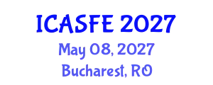 International Conference on Agricultural Science and Food Engineering (ICASFE) May 08, 2027 - Bucharest, Romania