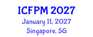 International Conference on Functional Polymeric Materials (ICFPM) January 11, 2027 - Singapore, Singapore