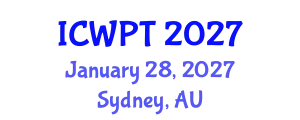 International Conference on Water Pollution and Treatment (ICWPT) January 28, 2027 - Sydney, Australia