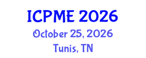 International Conference on Power and Mechanical Engineering (ICPME) October 25, 2026 - Tunis, Tunisia