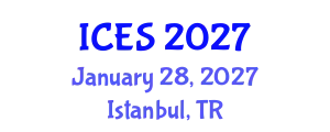 International Conference on Energy Systems (ICES) January 28, 2027 - Istanbul, Turkey