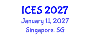 International Conference on Energy Systems (ICES) January 11, 2027 - Singapore, Singapore