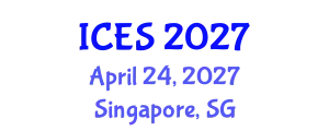 International Conference on Energy Systems (ICES) April 24, 2027 - Singapore, Singapore