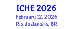 International Conference on Hydroscience and Engineering (ICHE) February 12, 2026 - Rio de Janeiro, Brazil