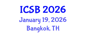 International Conference on Soil Biodiversity (ICSB) January 19, 2026 - Bangkok, Thailand