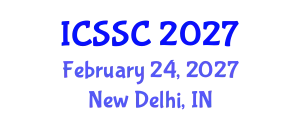 International Conference on Sustainable Supply Chains (ICSSC) February 24, 2027 - New Delhi, India