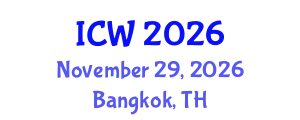 International Conference on Wastewater (ICW) November 29, 2026 - Bangkok, Thailand