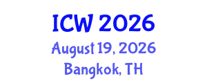 International Conference on Wastewater (ICW) August 19, 2026 - Bangkok, Thailand