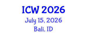 International Conference on Wastewater (ICW) July 15, 2026 - Bali, Indonesia