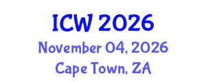 International Conference on Wastewater (ICW) November 04, 2026 - Cape Town, South Africa