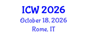 International Conference on Wastewater (ICW) October 18, 2026 - Rome, Italy